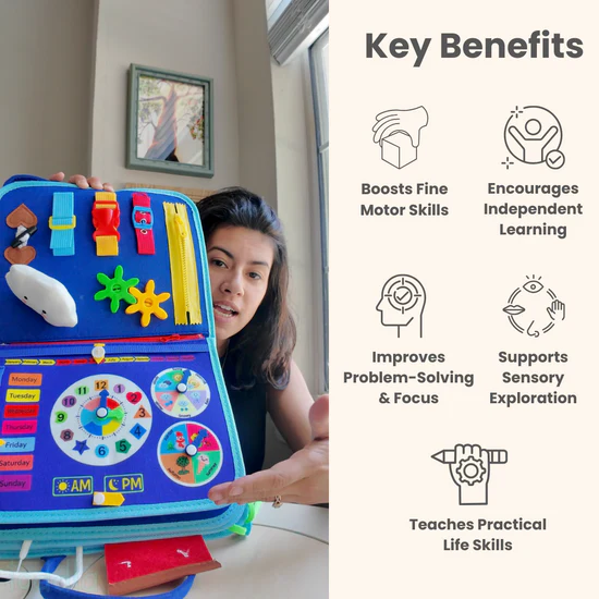 mamaDealz™ Montessori Busy Board